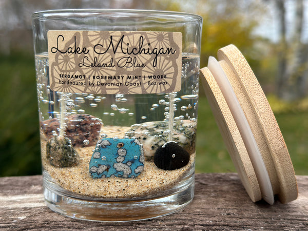 Lake Michigan Leland Blue Gel Candle 2