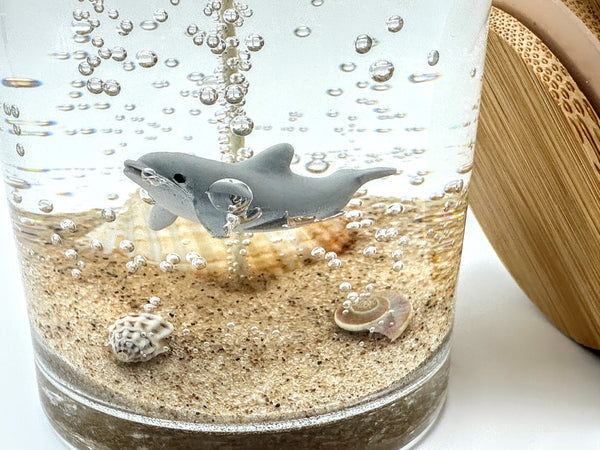1-Wick Dolphin Beach Gel Candle