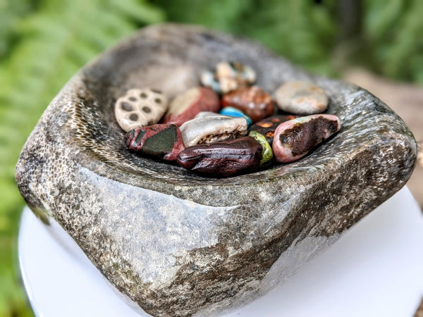 Large Artisan Charlevoix Stone Bowl
