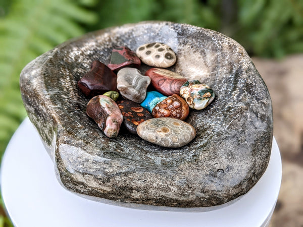 Large Artisan Charlevoix Stone Bowl