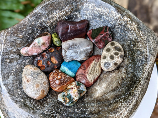 Large Artisan Charlevoix Stone Bowl