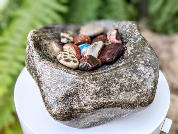 Large Artisan Charlevoix Stone Bowl