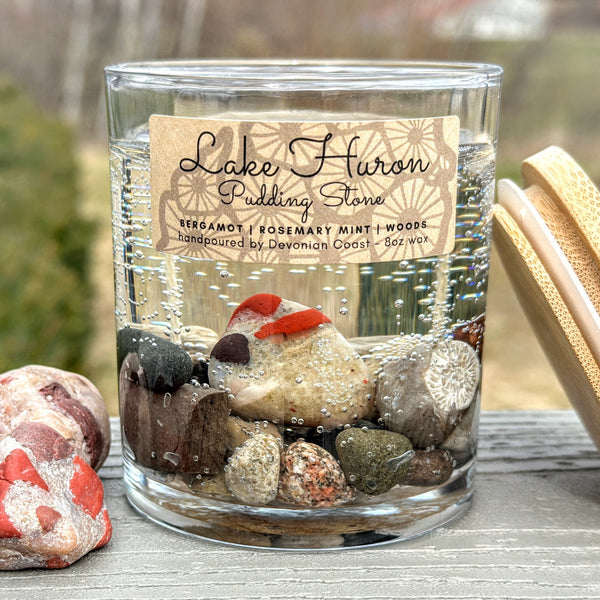 Lake Huron Pudding Stone Gel Candle