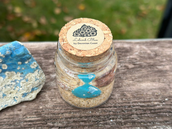 Lake Michigan Leland Blue Gel Candle Mini Lid