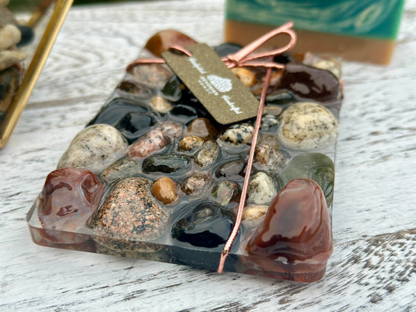 Lake Superior Agate Soap Dish Angle 2