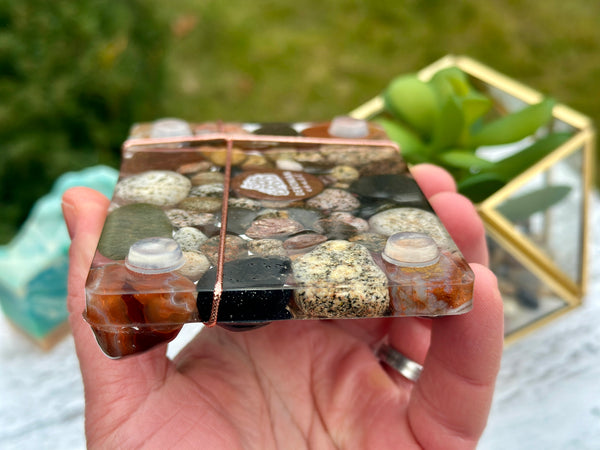 Lake Superior Agate Soap Dish Bottom