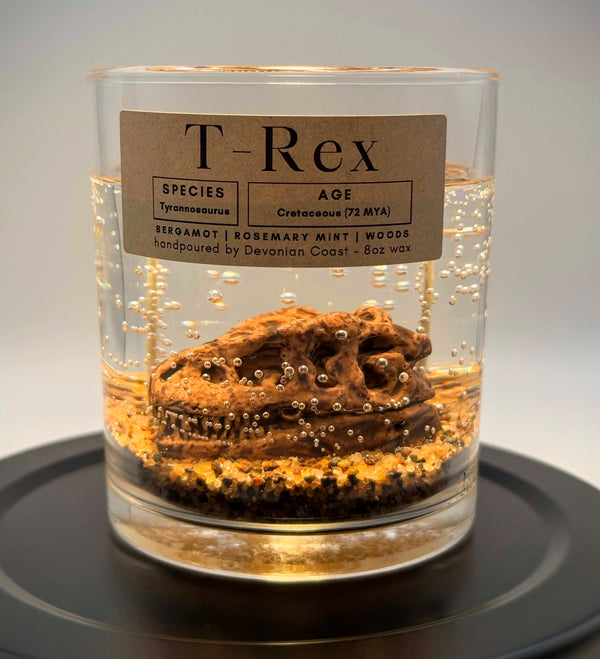 T-Rex Dinosaur Gel Candle Tyrannosaurus Rex