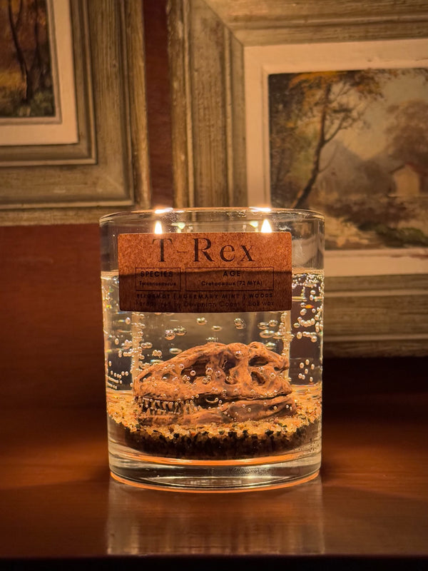 T-Rex Dinosaur Gel Candle Tyrannosaurus Rex