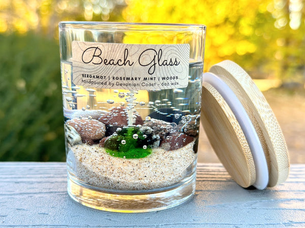 1-Wick Beach Glass Gel Candle