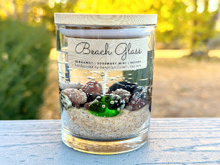 1-Wick Beach Glass Gel Candle