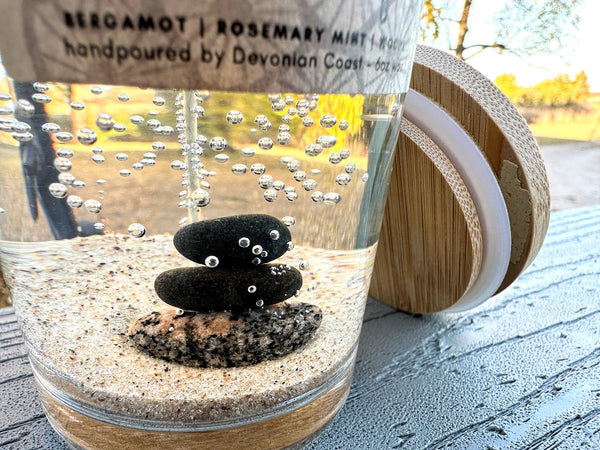 1-Wick Lake Life Stone Cairn Gel Candle | "The Perfect Lake Lover's Gift!"