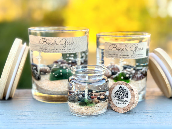 Mini Beach Glass Gel Candle