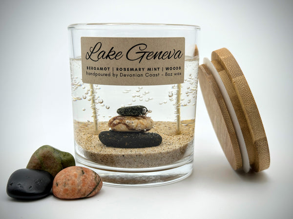 Customizable Lake Candle Clear Gel | Lake Lover Gift | New Lake Home | Personalized Gift | Lake House Gift