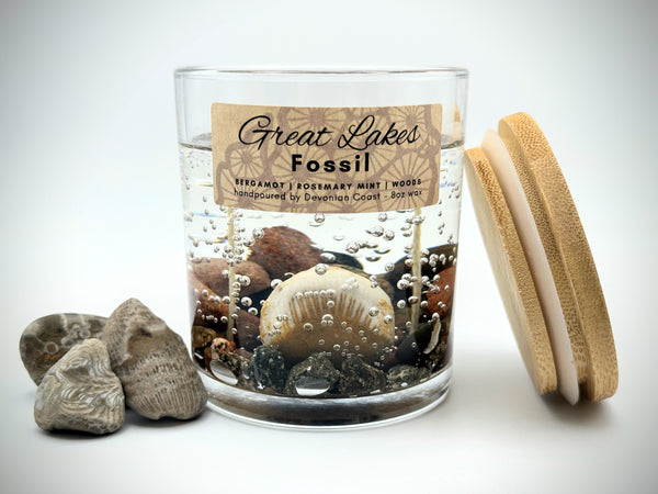 Double Wick Great Lakes Fossil Gel Candle