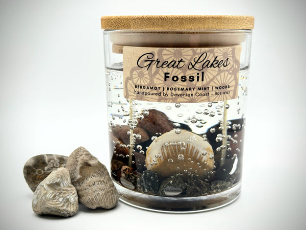 Double Wick Great Lakes Fossil Gel Candle