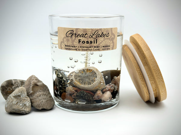 1-Wick Great Lakes Fossil Gel Candle