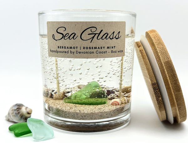 Double Wick Sea Glass Beach Gel Candle
