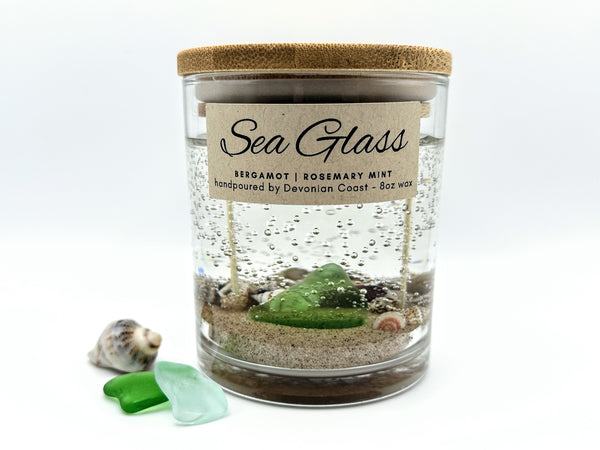 Double Wick Sea Glass Beach Gel Candle