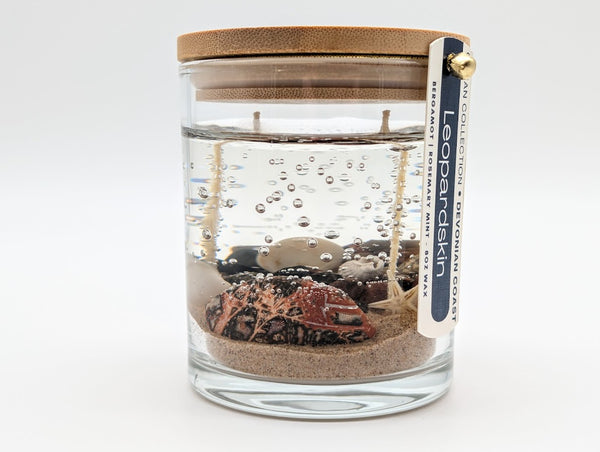 Leopardskin Stone Treasure Candle – Ocean Collection
