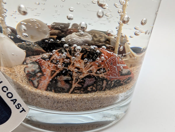 Leopardskin Stone Treasure Candle – Ocean Collection