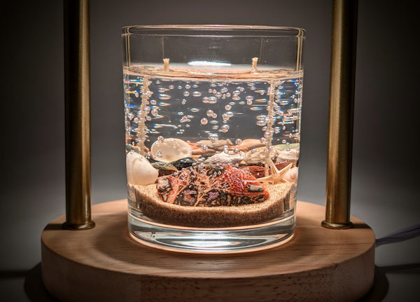 Leopardskin Stone Treasure Candle – Ocean Collection